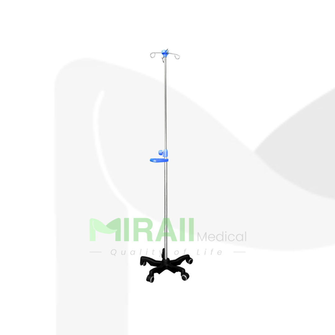MIRAII IV Pole With 5 Castors Plastic Stand